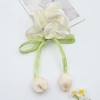 Tulip hair bands, acrylic children's hair clips, disposable rubber band headwear, children's hair accessories Specification image